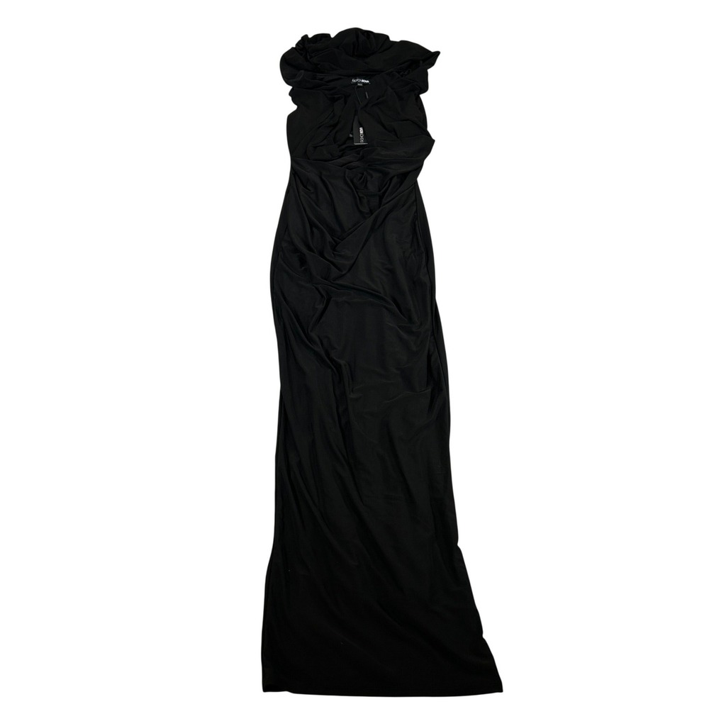 Fashion Nova Deep Down Sleeveless Hooded‎ Maxi Dress Black D9033SL XS NWT